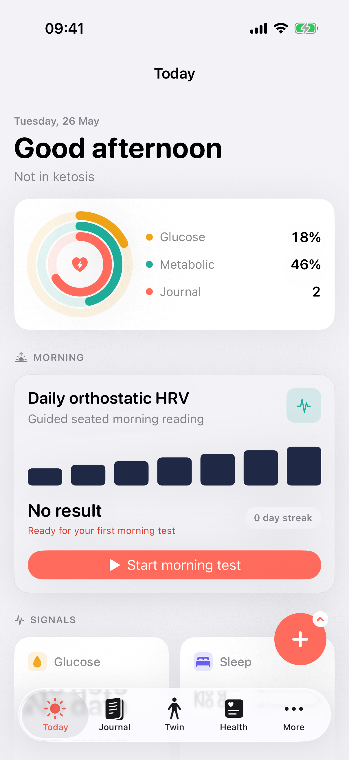 InVivo Today tab captured from the iOS app.